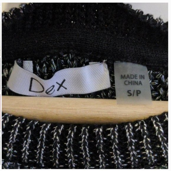 Dex Black Metallic Sleeveless Sweater - Picture 5 of 6